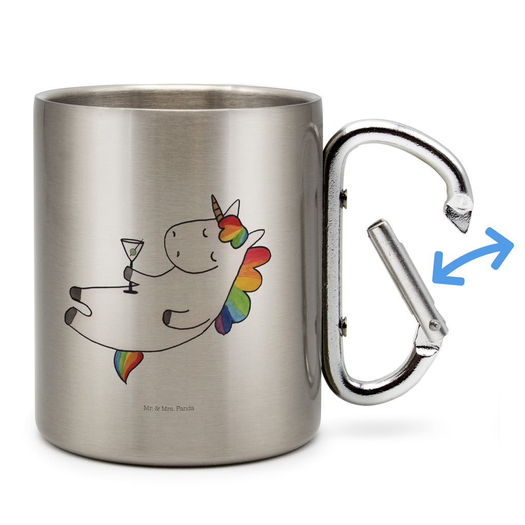 Edelstahlbecher Einhorn Cocktail Edelstahltasse, Karabiner, Edelstahlbecher, Outdoor, Camping, Tasse, Becher, Einhorn, Einhörner, Einhorn Deko, Pegasus, Unicorn, Party, Spaß, Feiern, Caipirinha, Rum, Cuba Libre, Sekt, Freundin, Geburtstag, lustig, witzig, Spruch, Glitzer