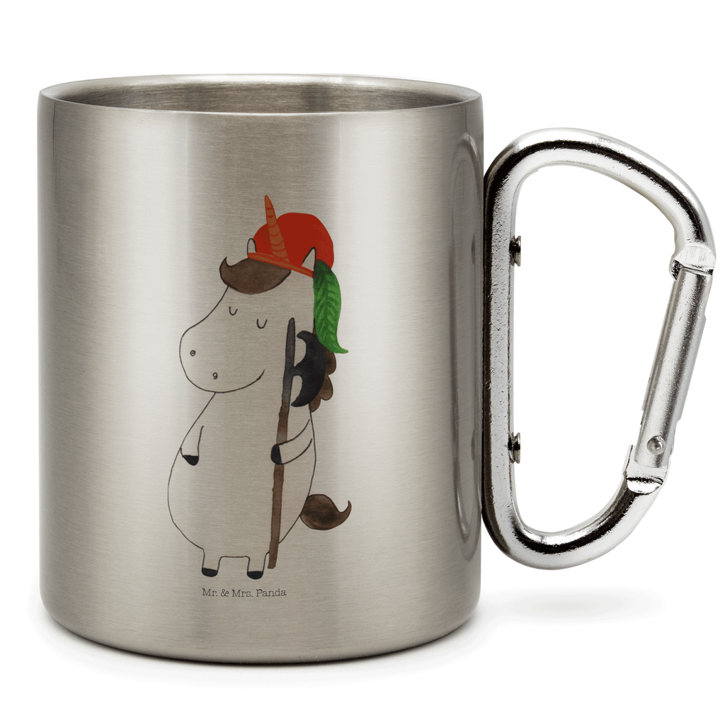 Edelstahlbecher Einhorn Bube Edelstahltasse, Karabiner, Edelstahlbecher, Outdoor, Camping, Tasse, Becher, Einhorn, Einhörner, Einhorn Deko, Pegasus, Unicorn, Bube, Mittelalter