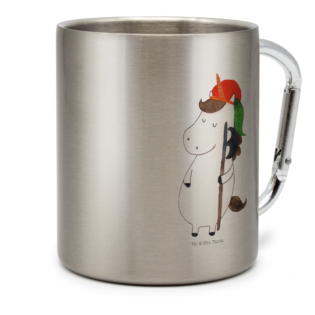 Edelstahlbecher Einhorn Bube Edelstahltasse, Karabiner, Edelstahlbecher, Outdoor, Camping, Tasse, Becher, Einhorn, Einhörner, Einhorn Deko, Pegasus, Unicorn, Bube, Mittelalter