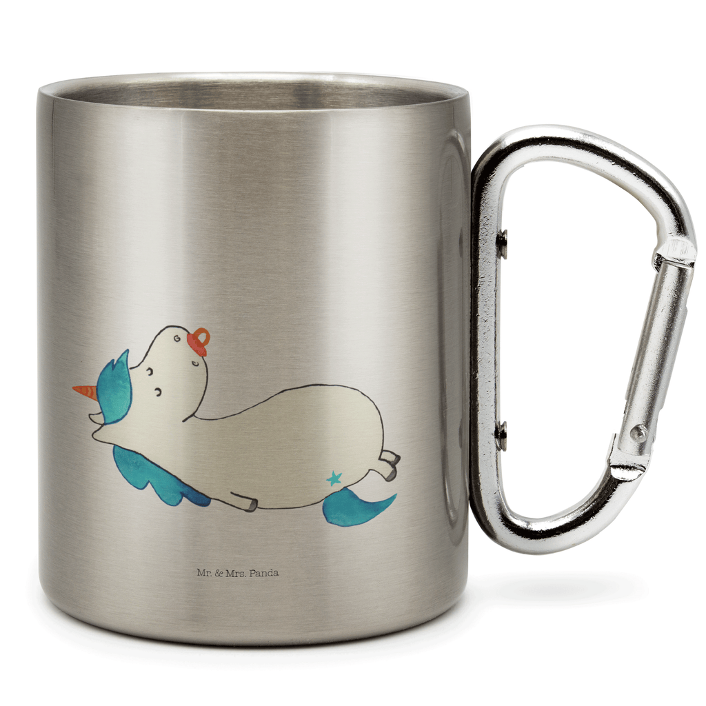 Edelstahlbecher Einhorn Schnullie Edelstahltasse, Karabiner, Edelstahlbecher, Outdoor, Camping, Tasse, Becher, Einhorn, Einhörner, Einhorn Deko, Pegasus, Unicorn, Baby, Kleinkind, Geburt, Geburtstag, Säugling, Schnuller, Geschenk Geburt, Mutter, Mama