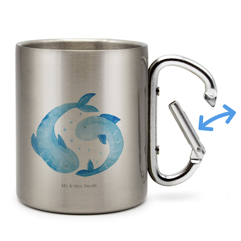 Edelstahlbecher Sternzeichen Fische Edelstahltasse, Karabiner, Edelstahlbecher, Outdoor, Camping, Tasse, Becher, Tierkreiszeichen, Sternzeichen, Horoskop, Astrologie, Aszendent, Fisch, Fische Geschenk, Fische Sternzeichen, Fische Sternbild, Geschenk Februar, Geschenk März, Geburtstag Februar, Geburtstag März