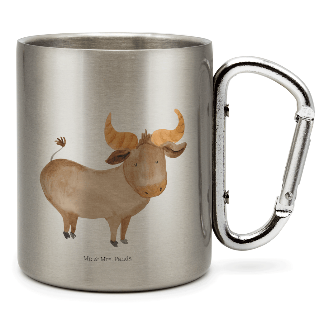 Edelstahlbecher Sternzeichen Stier Edelstahltasse, Karabiner, Edelstahlbecher, Outdoor, Camping, Tasse, Becher, Tierkreiszeichen, Sternzeichen, Horoskop, Astrologie, Aszendent, Stier, Stier Geschenk, Stier Sternzeichen, Geschenk Mai, Geschenk April, Geburtstag Mai, Geburtstag April, Rind, Ochse