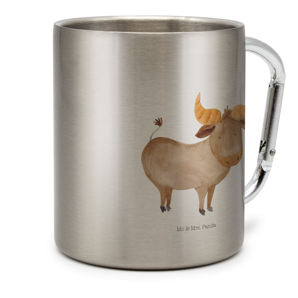Edelstahlbecher Sternzeichen Stier Edelstahltasse, Karabiner, Edelstahlbecher, Outdoor, Camping, Tasse, Becher, Tierkreiszeichen, Sternzeichen, Horoskop, Astrologie, Aszendent, Stier, Stier Geschenk, Stier Sternzeichen, Geschenk Mai, Geschenk April, Geburtstag Mai, Geburtstag April, Rind, Ochse