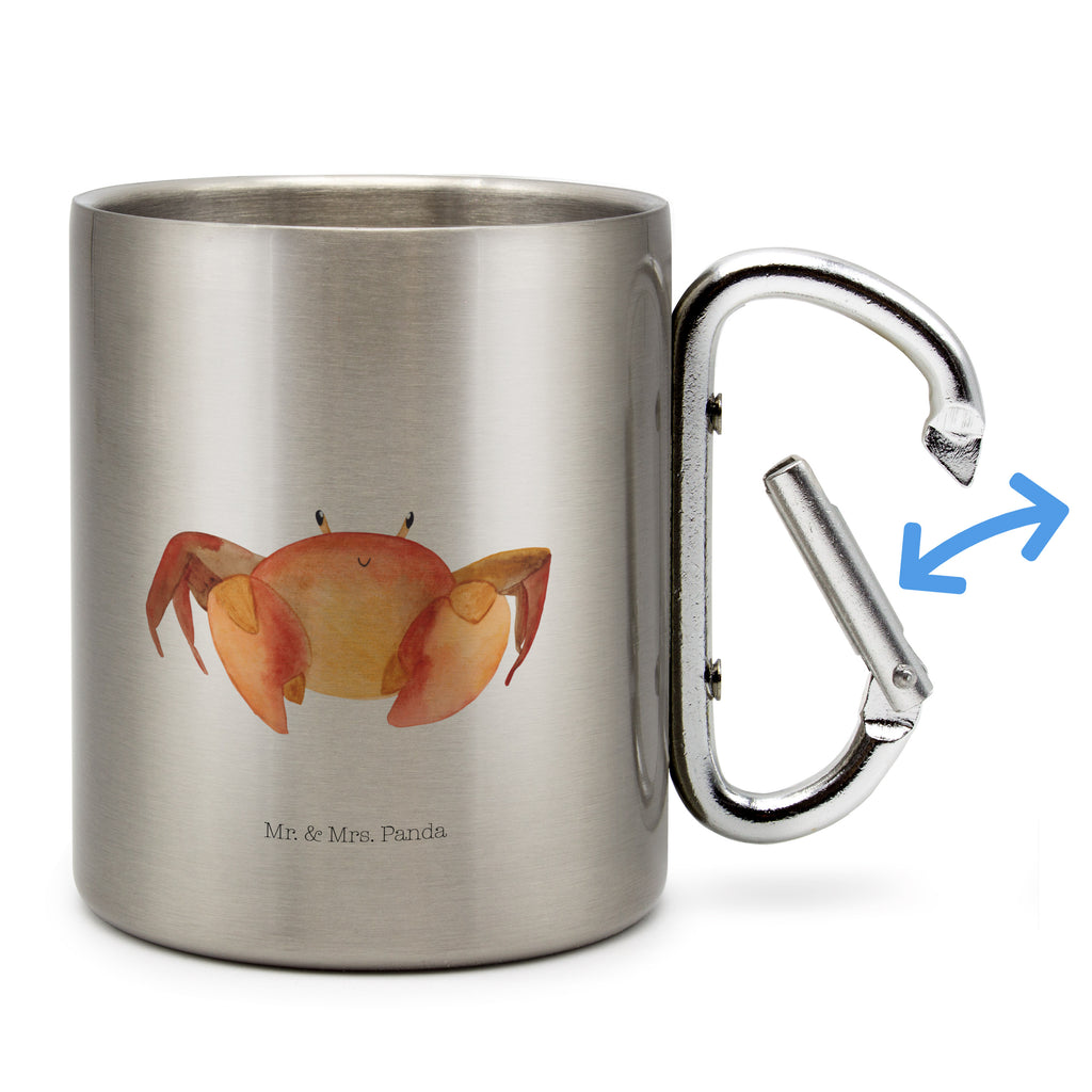 Edelstahlbecher Sternzeichen Krebs Edelstahltasse, Karabiner, Edelstahlbecher, Outdoor, Camping, Tasse, Becher, Tierkreiszeichen, Sternzeichen, Horoskop, Astrologie, Aszendent, Krebse, Krebs Geschenk, Krebs Sternzeichen, Geschenk Juni, Geschenk Juli, Geburtstag Juni, Geburtstag Juli, Krabbe, Meerestier, Geschenk Meer