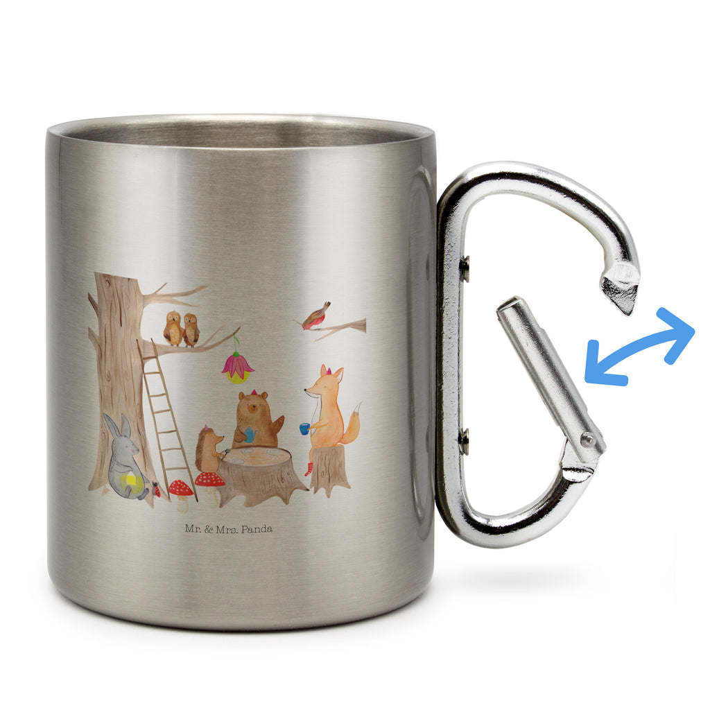 Edelstahlbecher Waschbär Zweisamkeit Edelstahltasse, Karabiner, Edelstahlbecher, Outdoor, Camping, Tasse, Becher, Liebe, Partner, Freund, Freundin, Ehemann, Ehefrau, Heiraten, Verlobung, Heiratsantrag, Liebesgeschenk, Jahrestag, Hocheitstag, Waschbär, Paar, Hochzeit, Paargeschenk