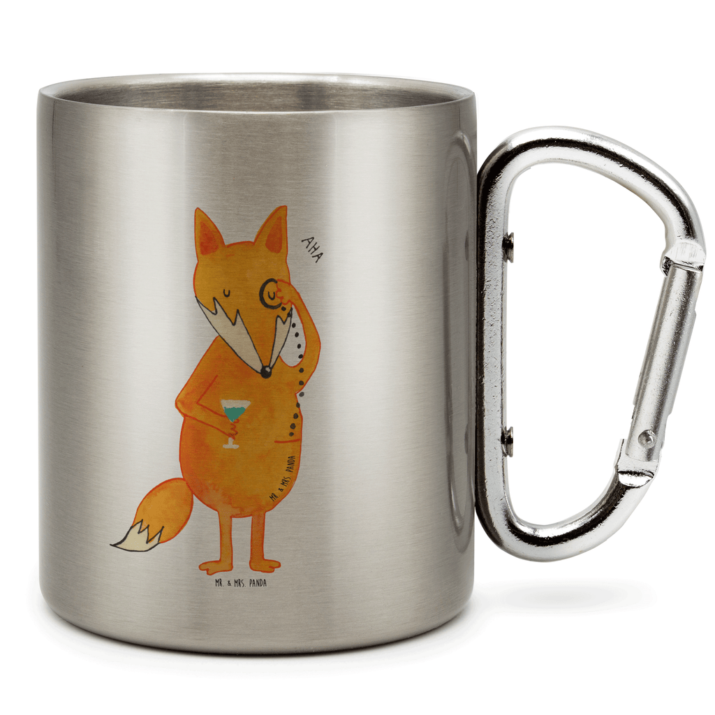 Edelstahlbecher Fuchs Lord Edelstahltasse, Karabiner, Edelstahlbecher, Outdoor, Camping, Tasse, Becher, Fuchs, Füchse, tröstende Worte, Spruch lustig, Liebeskummer Geschenk, Motivation Spruch, Problemlösung