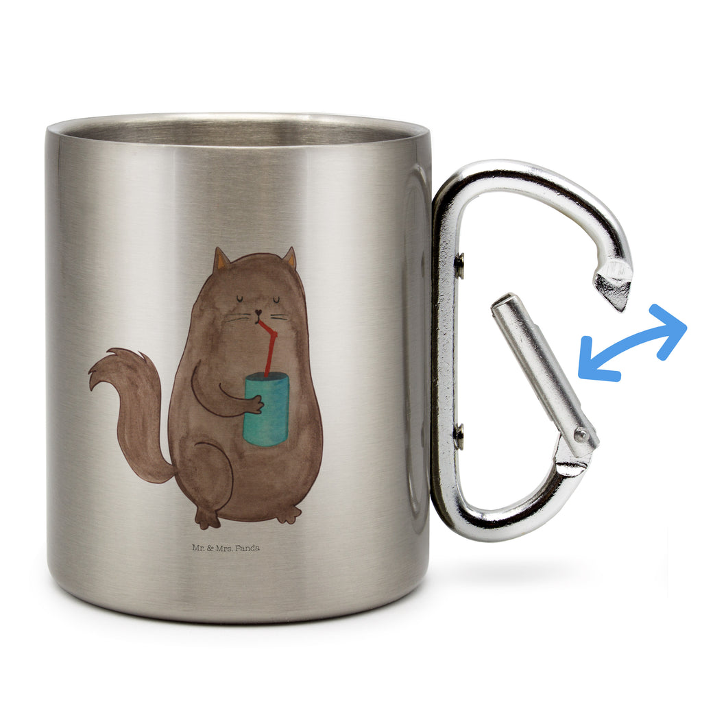 Edelstahlbecher Katze Dose Edelstahltasse, Karabiner, Edelstahlbecher, Outdoor, Camping, Tasse, Becher, Katze, Katzenmotiv, Katzenfan, Katzendeko, Katzenfreund, Katzenliebhaber, Katzenprodukte, Katzenartikel, Katzenaccessoires, Katzensouvenirs, Katzenliebhaberprodukte, Katzenmotive, Katzen, Kater, Mietze, Cat, Cats, Katzenhalter, Katzenbesitzerin, Haustier, Futter, Katzenfutter