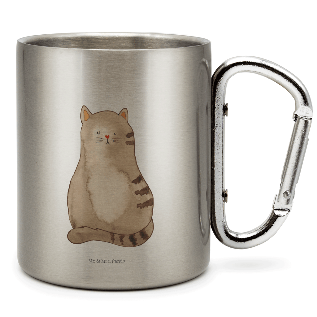 Edelstahlbecher Katze sitzend Edelstahltasse, Karabiner, Edelstahlbecher, Outdoor, Camping, Tasse, Becher, Katze, Katzenmotiv, Katzenfan, Katzendeko, Katzenfreund, Katzenliebhaber, Katzenprodukte, Katzenartikel, Katzenaccessoires, Katzensouvenirs, Katzenliebhaberprodukte, Katzenmotive, Katzen, Kater, Mietze, Cat, Cats, Katzenhalter, Katzenbesitzerin, Haustier, Katzenliebe, Lebensinhalt, Liebe, Mittelpunkt, Familie