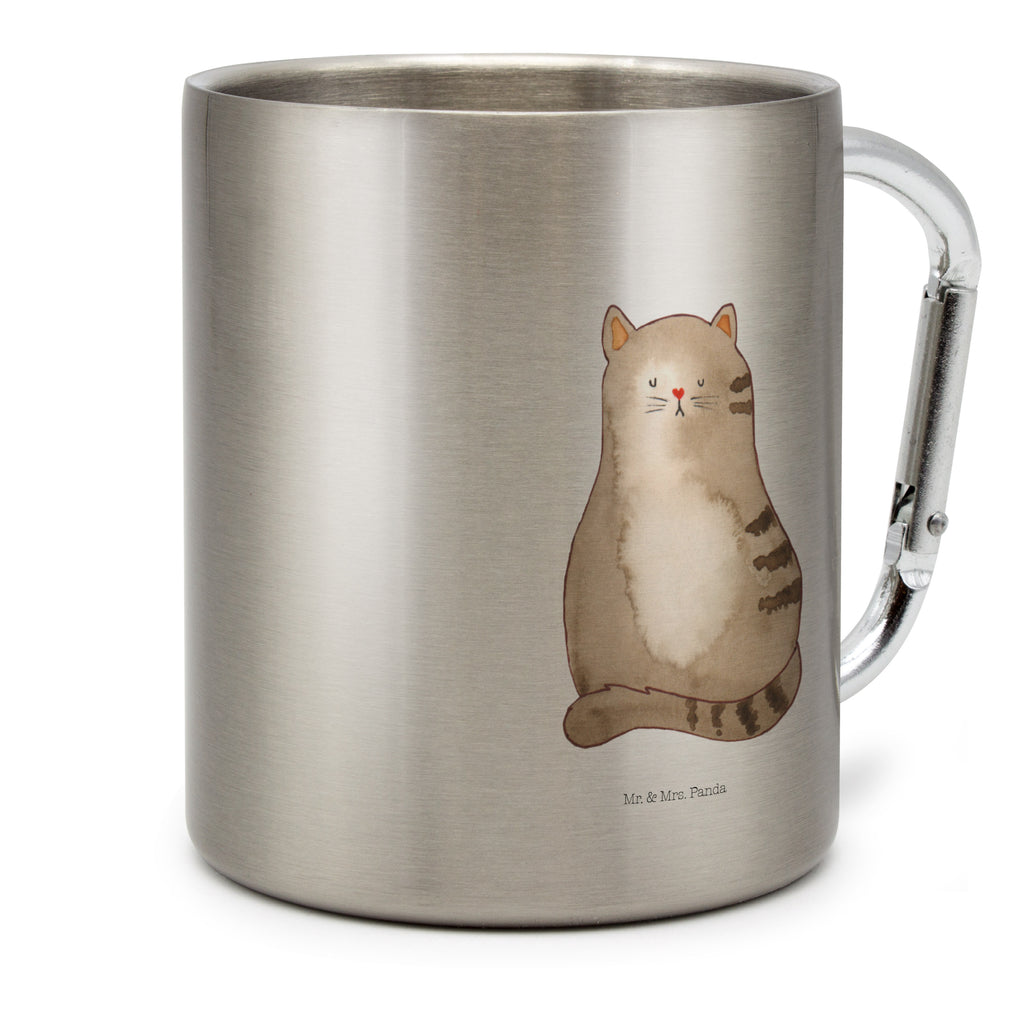 Edelstahlbecher Katze sitzend Edelstahltasse, Karabiner, Edelstahlbecher, Outdoor, Camping, Tasse, Becher, Katze, Katzenmotiv, Katzenfan, Katzendeko, Katzenfreund, Katzenliebhaber, Katzenprodukte, Katzenartikel, Katzenaccessoires, Katzensouvenirs, Katzenliebhaberprodukte, Katzenmotive, Katzen, Kater, Mietze, Cat, Cats, Katzenhalter, Katzenbesitzerin, Haustier, Katzenliebe, Lebensinhalt, Liebe, Mittelpunkt, Familie