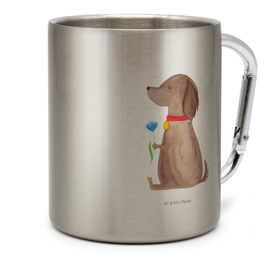 Edelstahlbecher Hund Blume Edelstahltasse, Karabiner, Edelstahlbecher, Outdoor, Camping, Tasse, Becher, Hund, Hundemotiv, Haustier, Hunderasse, Tierliebhaber, Hundebesitzer, Sprüche, Hunde, Frauchen, Hundeliebe
