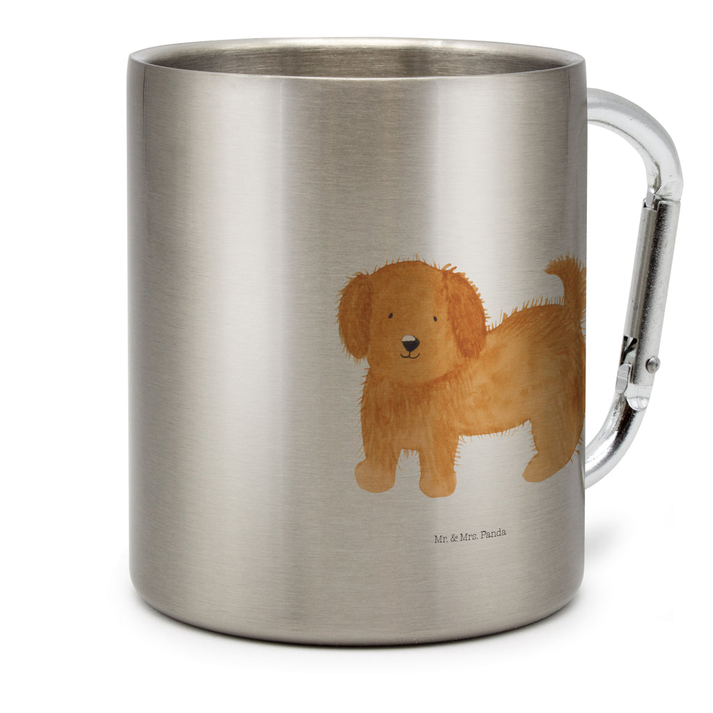 Edelstahlbecher Hund flauschig Edelstahltasse, Karabiner, Edelstahlbecher, Outdoor, Camping, Tasse, Becher, Hund, Hundemotiv, Haustier, Hunderasse, Tierliebhaber, Hundebesitzer, Sprüche, Hunde, Frauchen, Hundemama, Hundeliebe