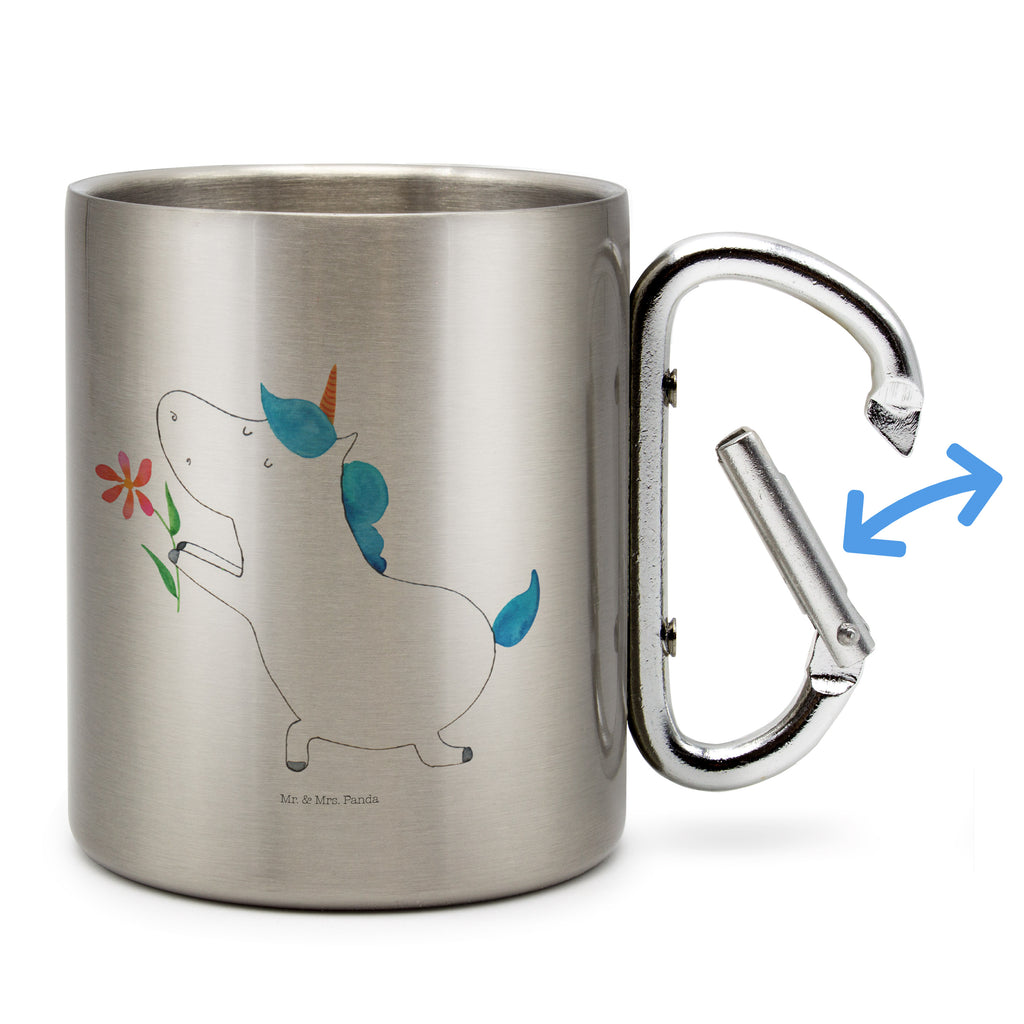 Edelstahlbecher Einhorn Blume Edelstahltasse, Karabiner, Edelstahlbecher, Outdoor, Camping, Tasse, Becher, Einhorn, Einhörner, Einhorn Deko, Pegasus, Unicorn, Liebe, Liebesbeweis, Antrag, Heiratsantrag, Verlobung, Ehepaar, Pärchen, Partner, Freund, Freundin, Ehe, heiraten