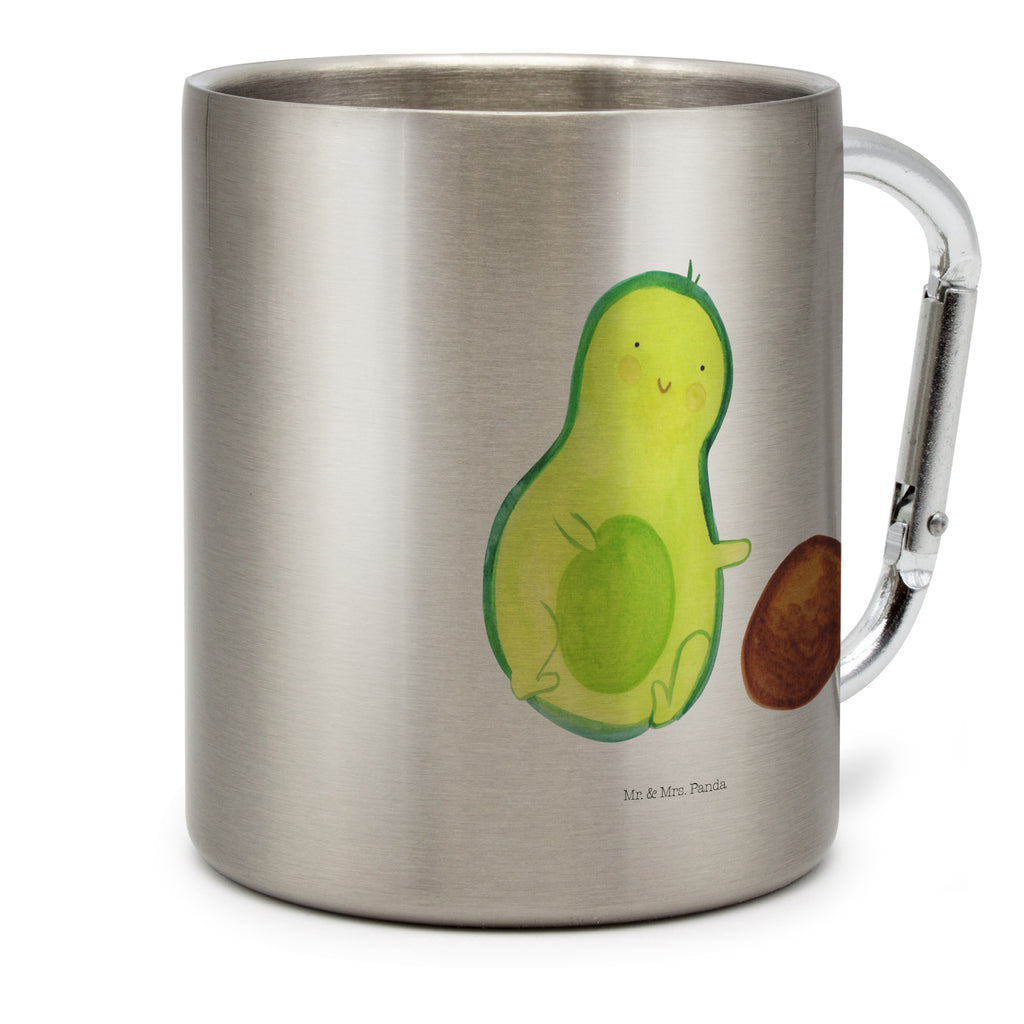 Edelstahlbecher Avocado rollt Kern Edelstahltasse, Karabiner, Edelstahlbecher, Outdoor, Camping, Tasse, Becher, Avocado, Veggie, Vegan, Gesund, Avocados, Schwanger, Geburt, Geburtstag, Säugling, Kind, erstes Kind, zur Geburt, Schwangerschaft, Babyparty, Baby, große Liebe, Liebe, Love