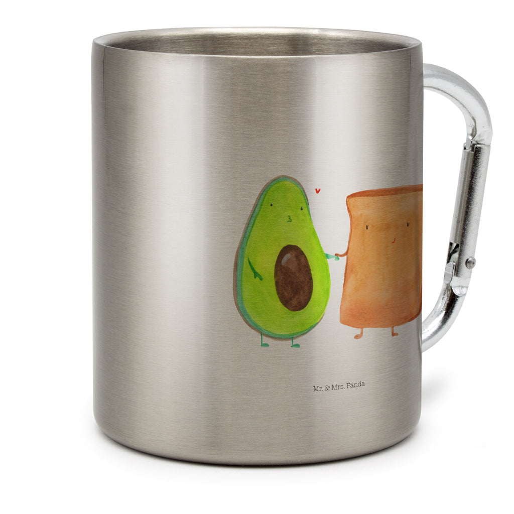 Edelstahlbecher Avocado + Toast Edelstahltasse, Karabiner, Edelstahlbecher, Outdoor, Camping, Tasse, Becher, Avocado, Veggie, Vegan, Gesund, Toast, Toastbrot, Liebespaar, Pärchen, Freund, Freundin, Verlobt, Verlobungsparty, Hochzeit, Hochzeitsgeschenk, Jahrestag, Jahrestagsgeschenk