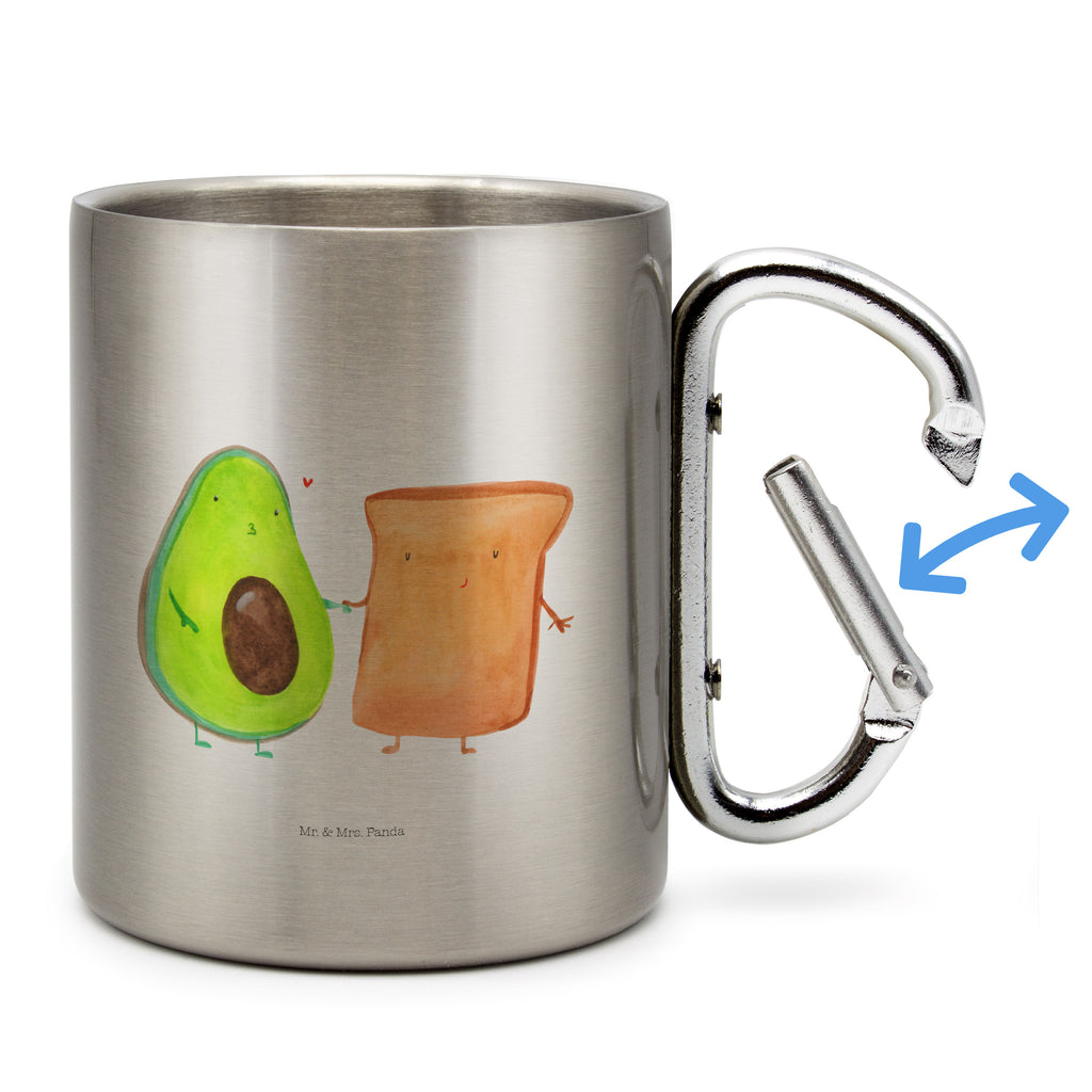 Edelstahlbecher Avocado + Toast Edelstahltasse, Karabiner, Edelstahlbecher, Outdoor, Camping, Tasse, Becher, Avocado, Veggie, Vegan, Gesund, Toast, Toastbrot, Liebespaar, Pärchen, Freund, Freundin, Verlobt, Verlobungsparty, Hochzeit, Hochzeitsgeschenk, Jahrestag, Jahrestagsgeschenk