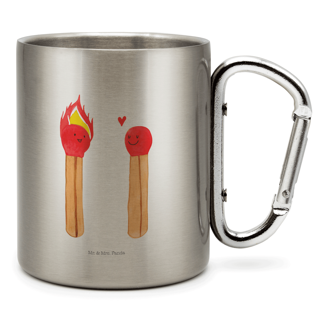Edelstahlbecher Streichhölzer Edelstahltasse, Karabiner, Edelstahlbecher, Outdoor, Camping, Tasse, Becher, Liebe, Partner, Freund, Freundin, Ehemann, Ehefrau, Heiraten, Verlobung, Heiratsantrag, Liebesgeschenk, Jahrestag, Hocheitstag, Streichhölzer