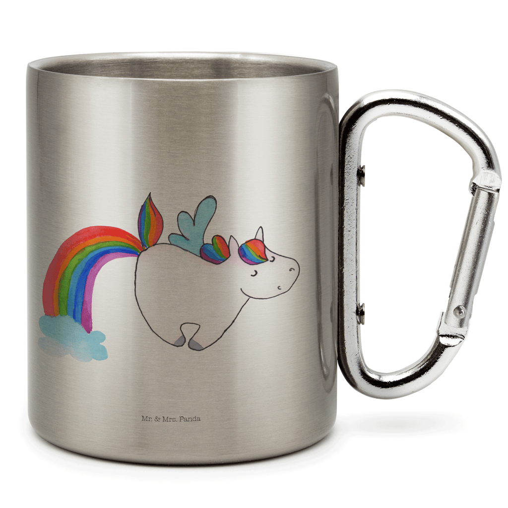 Edelstahlbecher Einhorn Pegasus Edelstahltasse, Karabiner, Edelstahlbecher, Outdoor, Camping, Tasse, Becher, Einhorn, Einhörner, Einhorn Deko, Pegasus, Unicorn, Regenbogen, Spielen, Realität, Glitzer, Erwachsenwerden