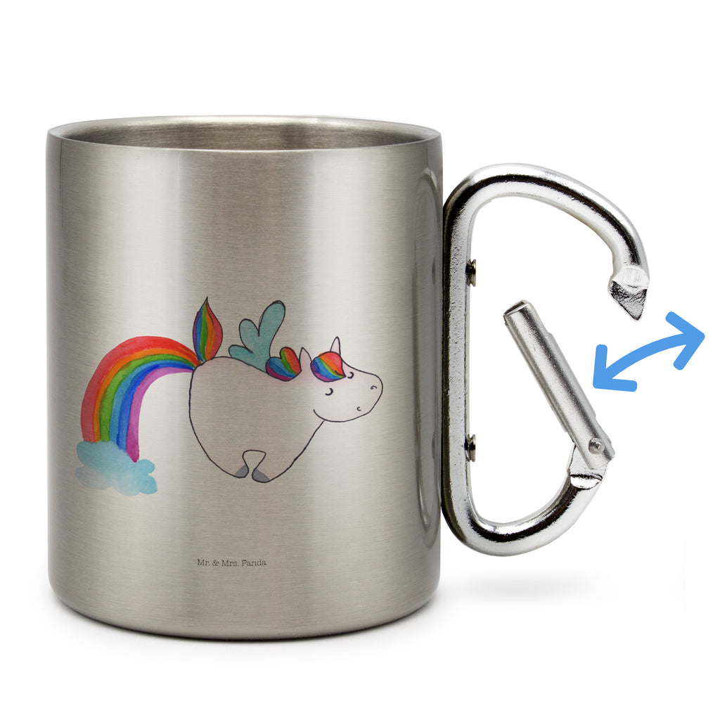 Edelstahlbecher Einhorn Pegasus Edelstahltasse, Karabiner, Edelstahlbecher, Outdoor, Camping, Tasse, Becher, Einhorn, Einhörner, Einhorn Deko, Pegasus, Unicorn, Regenbogen, Spielen, Realität, Glitzer, Erwachsenwerden