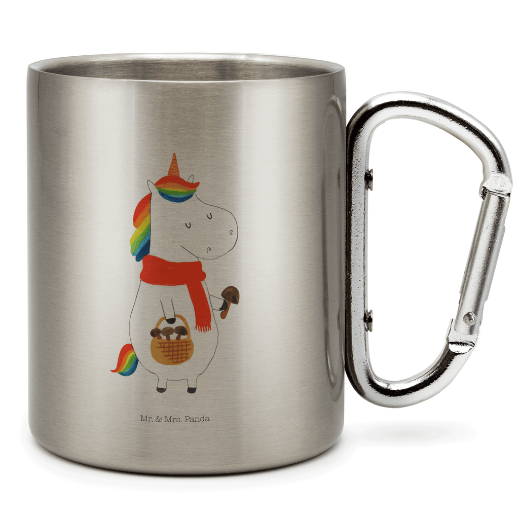 Edelstahlbecher Einhorn Pilz Edelstahltasse, Karabiner, Edelstahlbecher, Outdoor, Camping, Tasse, Becher, Einhorn, Einhörner, Einhorn Deko, Pegasus, Unicorn, Pilze, Pilzsammler, Motivation, Spruch, Liebeskummer
