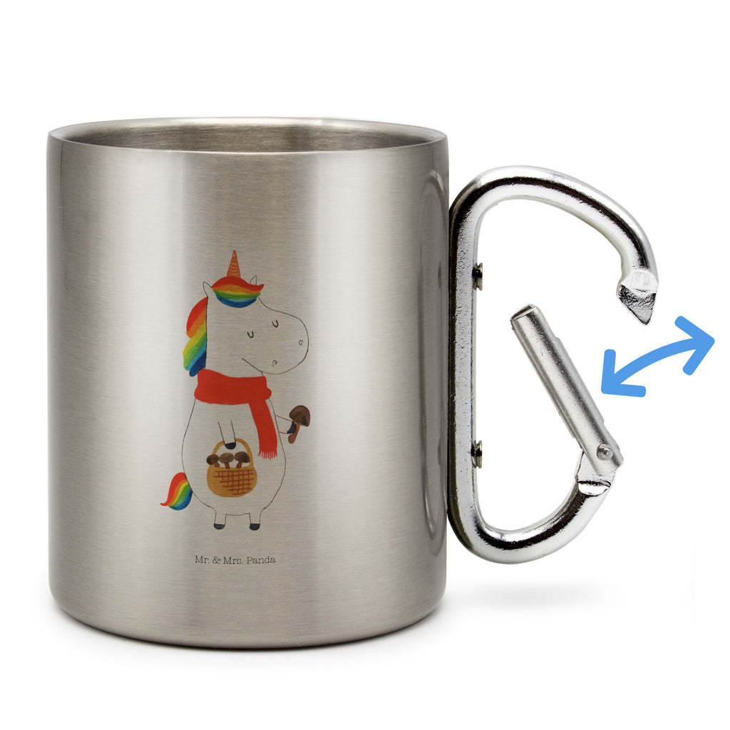Edelstahlbecher Einhorn Pilz Edelstahltasse, Karabiner, Edelstahlbecher, Outdoor, Camping, Tasse, Becher, Einhorn, Einhörner, Einhorn Deko, Pegasus, Unicorn, Pilze, Pilzsammler, Motivation, Spruch, Liebeskummer