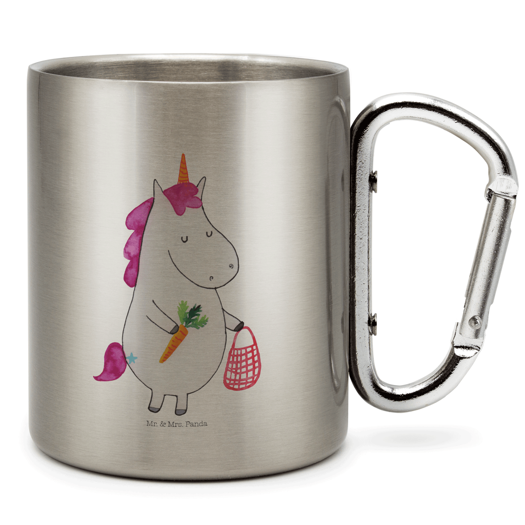 Edelstahlbecher Einhorn Vegan Edelstahltasse, Karabiner, Edelstahlbecher, Outdoor, Camping, Tasse, Becher, Einhorn, Einhörner, Einhorn Deko, Pegasus, Unicorn, vegan, Gesund leben, Vegetariar, Rohkost, Gesund essen, Veganismus, Veganer