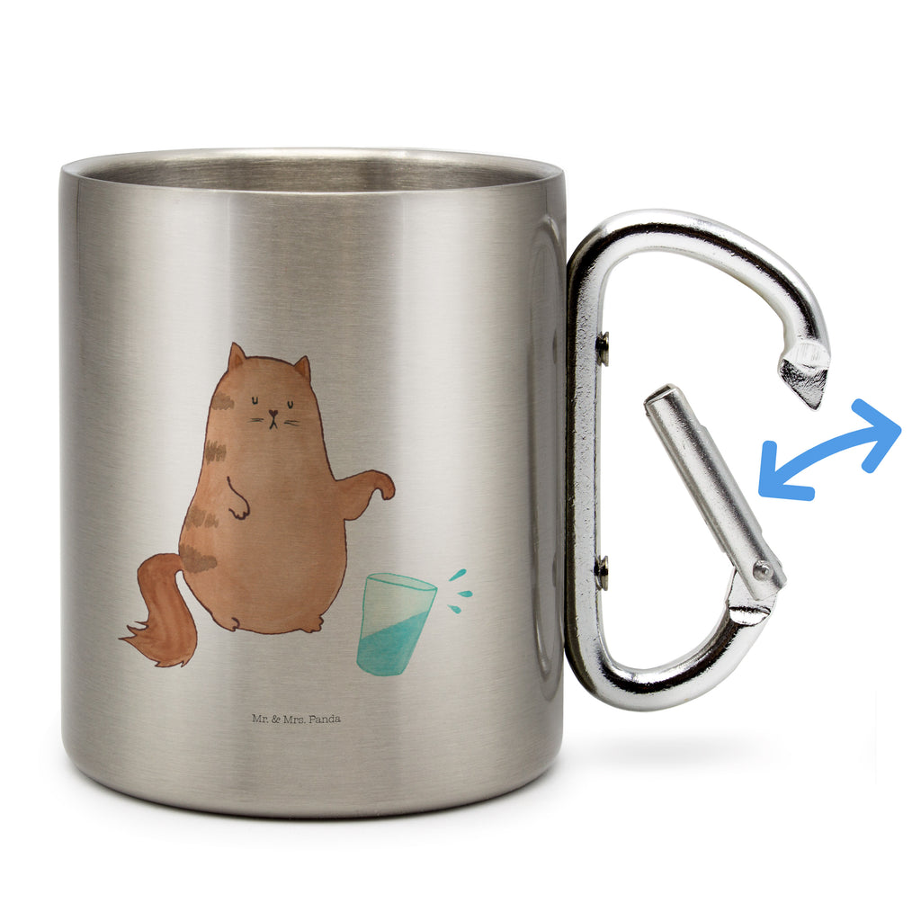 Edelstahlbecher Katze Wasserglas Edelstahltasse, Karabiner, Edelstahlbecher, Outdoor, Camping, Tasse, Becher, Katze, Katzenmotiv, Katzenfan, Katzendeko, Katzenfreund, Katzenliebhaber, Katzenprodukte, Katzenartikel, Katzenaccessoires, Katzensouvenirs, Katzenliebhaberprodukte, Katzenmotive, Katzen, Kater, Mietze, Cat, Cats, Katzenhalter, Katzenbesitzerin, Haustier, Wasser, Glas