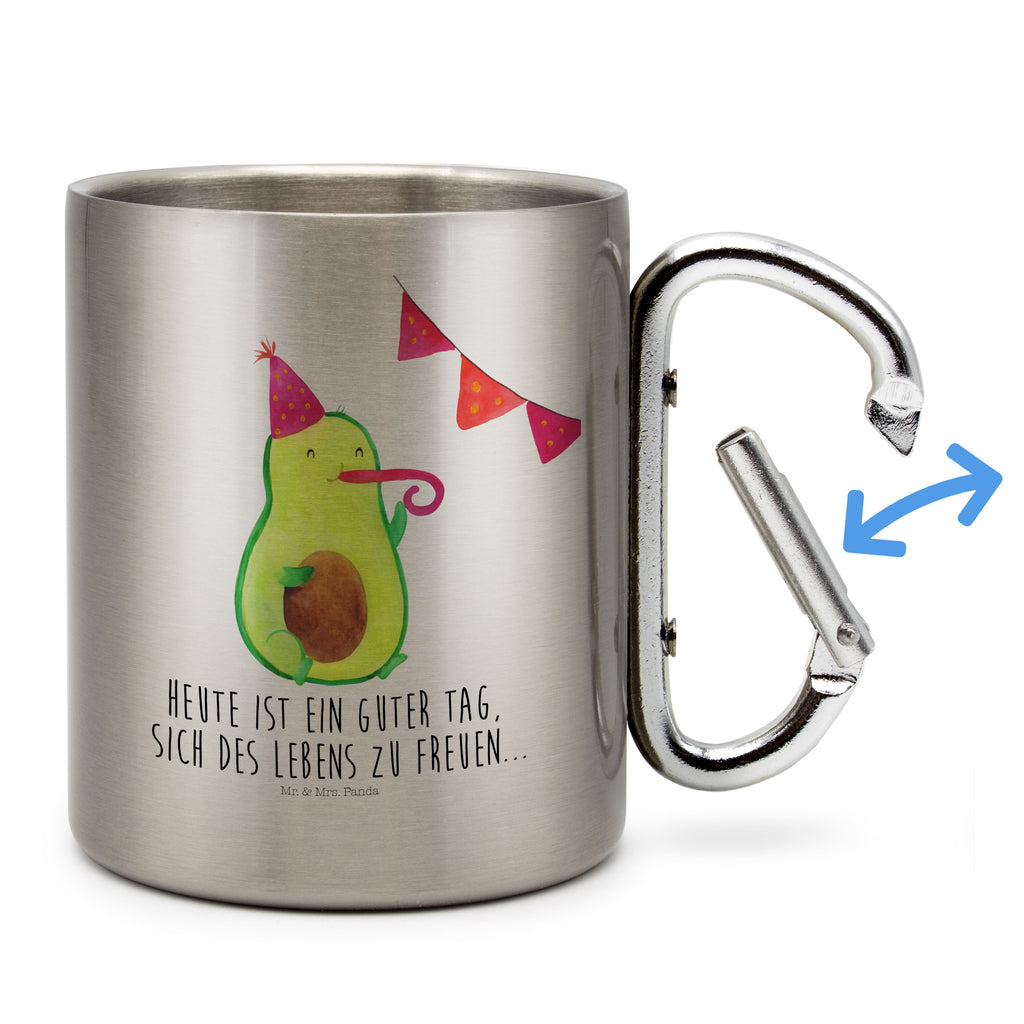 Edelstahlbecher Avocado Party Edelstahltasse, Karabiner, Edelstahlbecher, Outdoor, Camping, Tasse, Becher, Avocado, Veggie, Vegan, Gesund, Avocados, Party, Geburtstag, Geburtstagsfeier, Happy Birthday, Feier, Feierei, Lieblingstag, Prüfung, Abifeier, Abi, Bestanden, Jahrestag, Jubiläum, Firmenfeier, Klassenfeier, Schulabschluss, Abschluss