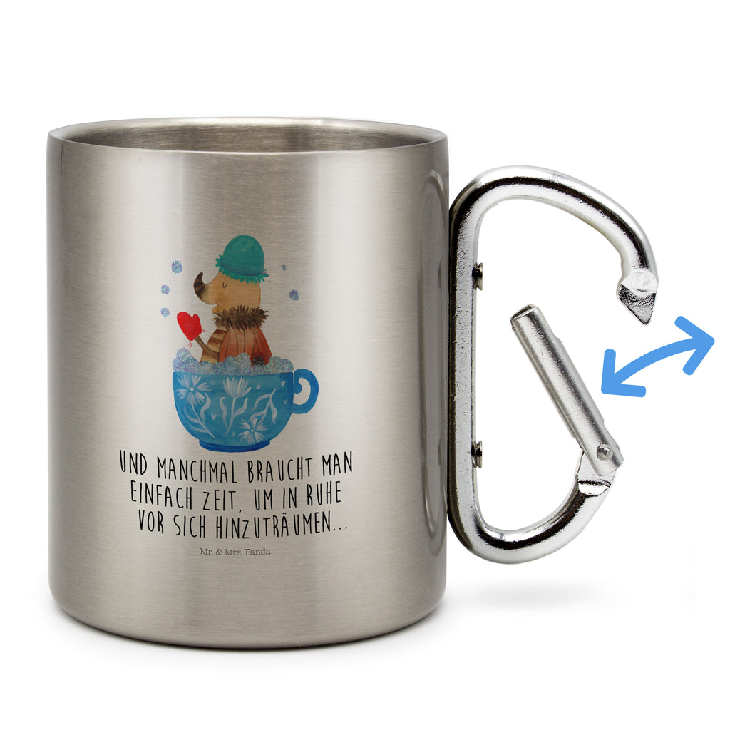 Edelstahlbecher Nachtfalter Schaumbad Edelstahltasse, Karabiner, Edelstahlbecher, Outdoor, Camping, Tasse, Becher, Tiermotive, Gute Laune, lustige Sprüche, Tiere, Nachtfalter, Schaumbad, Badezimmer, Bad, WC, Badezimmerdeko, Baden, Träumen, verträumt, Ziele, Zeitmanagement