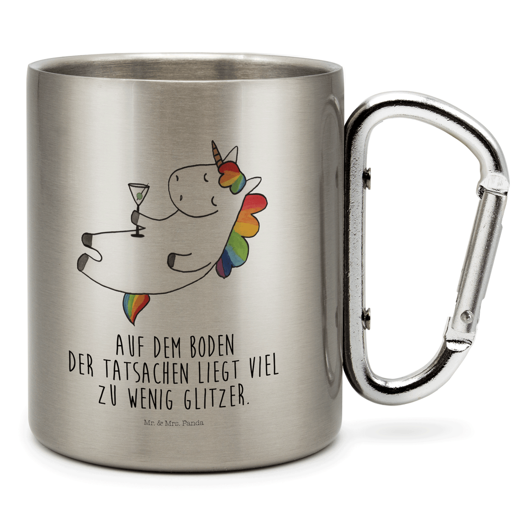 Edelstahlbecher Einhorn Cocktail Edelstahltasse, Karabiner, Edelstahlbecher, Outdoor, Camping, Tasse, Becher, Einhorn, Einhörner, Einhorn Deko, Pegasus, Unicorn, Party, Spaß, Feiern, Caipirinha, Rum, Cuba Libre, Sekt, Freundin, Geburtstag, lustig, witzig, Spruch, Glitzer