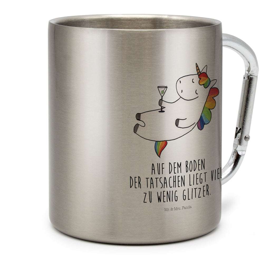 Edelstahlbecher Einhorn Cocktail Edelstahltasse, Karabiner, Edelstahlbecher, Outdoor, Camping, Tasse, Becher, Einhorn, Einhörner, Einhorn Deko, Pegasus, Unicorn, Party, Spaß, Feiern, Caipirinha, Rum, Cuba Libre, Sekt, Freundin, Geburtstag, lustig, witzig, Spruch, Glitzer