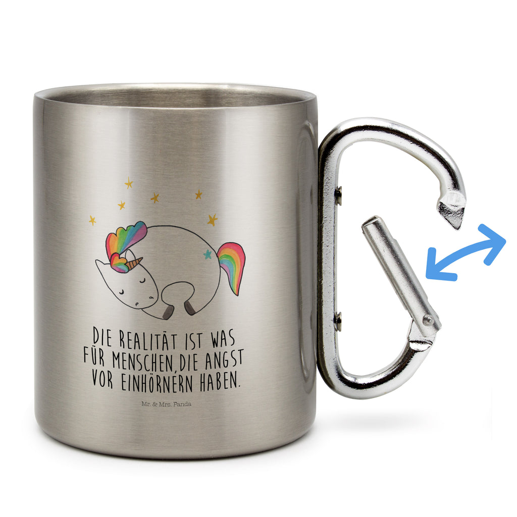 Edelstahlbecher Einhorn Nacht Edelstahltasse, Karabiner, Edelstahlbecher, Outdoor, Camping, Tasse, Becher, Einhorn, Einhörner, Einhorn Deko, Pegasus, Unicorn, Träume, Traum, unicorn, Realität, Menschen, Geschenk, Ruhe, Freundin