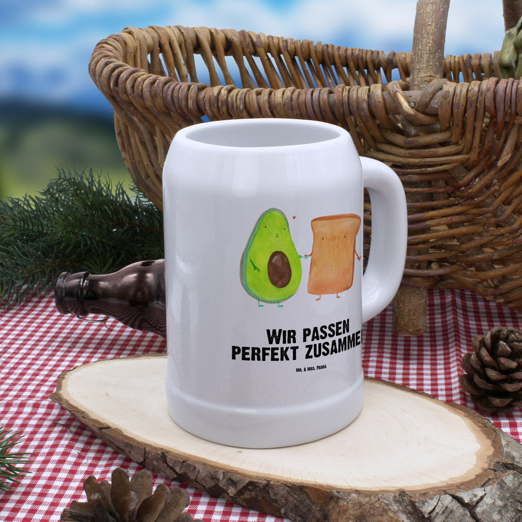 Bierkrug Avocado + Toast Bierkrug, Bierkrüge, Bierkrug Steingut, Steinkrüge, 0, 5 l, 500ml, Krug, Avocado, Veggie, Vegan, Gesund, Toast, Toastbrot, Liebespaar, Pärchen, Freund, Freundin, Verlobt, Verlobungsparty, Hochzeit, Hochzeitsgeschenk, Jahrestag, Jahrestagsgeschenk