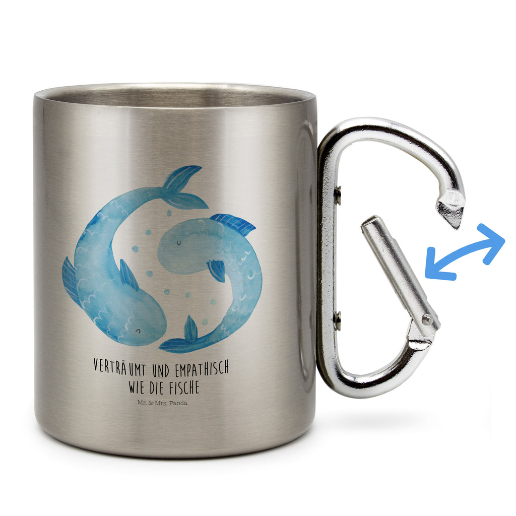 Edelstahlbecher Sternzeichen Fische Edelstahltasse, Karabiner, Edelstahlbecher, Outdoor, Camping, Tasse, Becher, Tierkreiszeichen, Sternzeichen, Horoskop, Astrologie, Aszendent, Fisch, Fische Geschenk, Fische Sternzeichen, Fische Sternbild, Geschenk Februar, Geschenk März, Geburtstag Februar, Geburtstag März