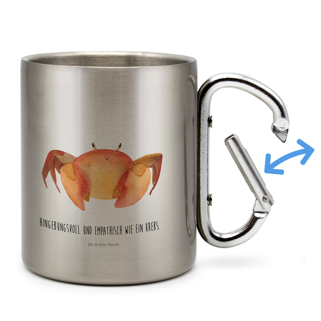 Edelstahlbecher Sternzeichen Krebs Edelstahltasse, Karabiner, Edelstahlbecher, Outdoor, Camping, Tasse, Becher, Tierkreiszeichen, Sternzeichen, Horoskop, Astrologie, Aszendent, Krebse, Krebs Geschenk, Krebs Sternzeichen, Geschenk Juni, Geschenk Juli, Geburtstag Juni, Geburtstag Juli, Krabbe, Meerestier, Geschenk Meer
