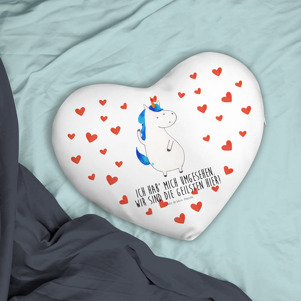 Herzkissen Einhorn Mann Kissen, Herzkissen, Herzform, Herz, Dekokissen, Einhorn, Einhörner, Einhorn Deko, Pegasus, Unicorn, cool, Mann, Freundin, Familie, bester Freund, BFF, Party, hübsch, beste