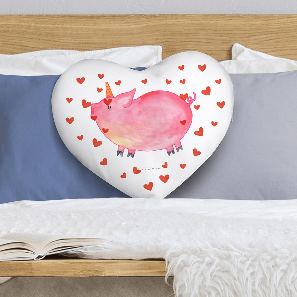 Herzkissen Einhorn Schweinhorn Kissen, Herzkissen, Herzform, Herz, Dekokissen, Einhorn, Einhörner, Einhorn Deko, Pegasus, Unicorn, Party, Spaß, Schwein, Schweinhorn, Bauer, witzig. lustig, Spruch, geschenk, Pig, Piggy, funny, english, englisch