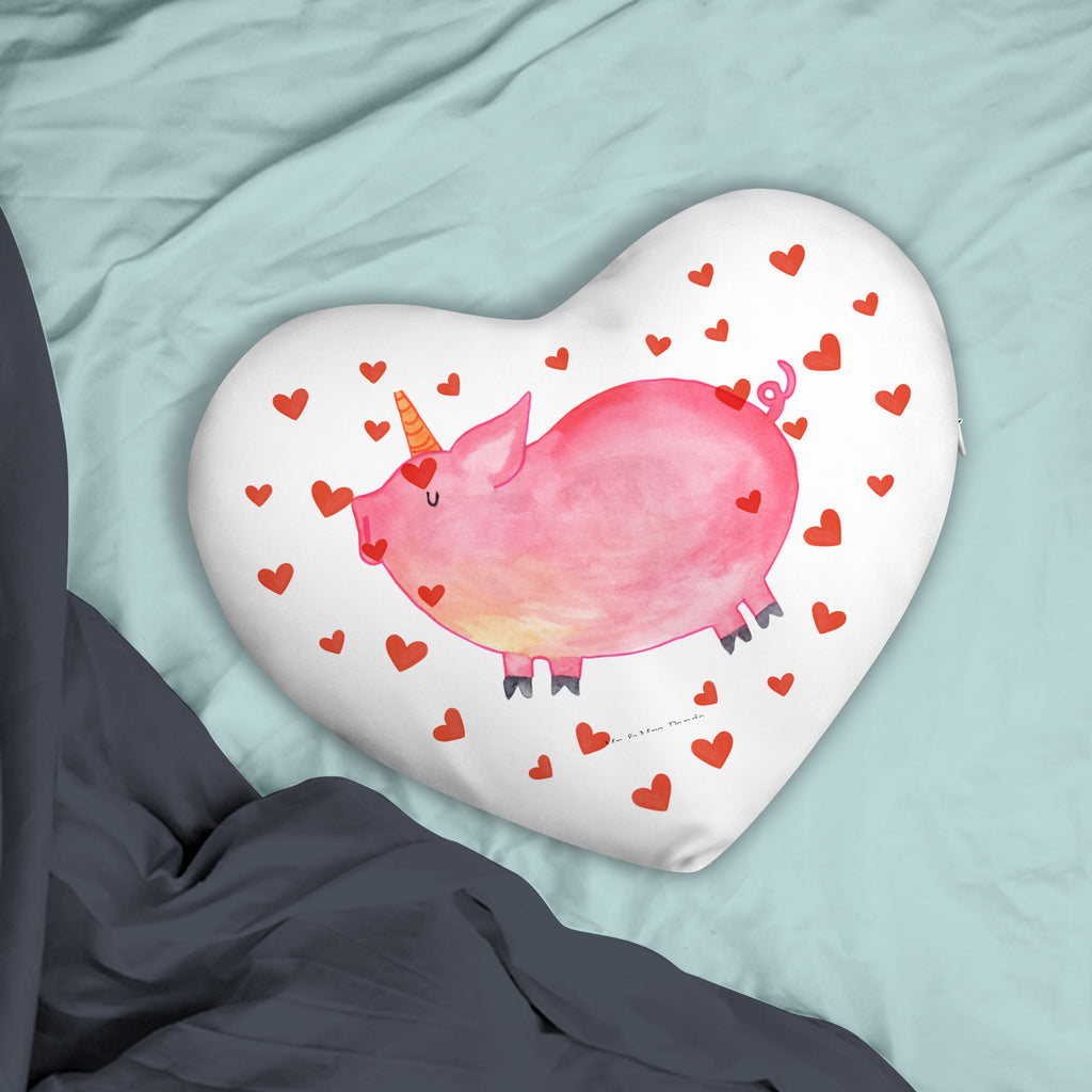 Herzkissen Einhorn Schweinhorn Kissen, Herzkissen, Herzform, Herz, Dekokissen, Einhorn, Einhörner, Einhorn Deko, Pegasus, Unicorn, Party, Spaß, Schwein, Schweinhorn, Bauer, witzig. lustig, Spruch, geschenk, Pig, Piggy, funny, english, englisch