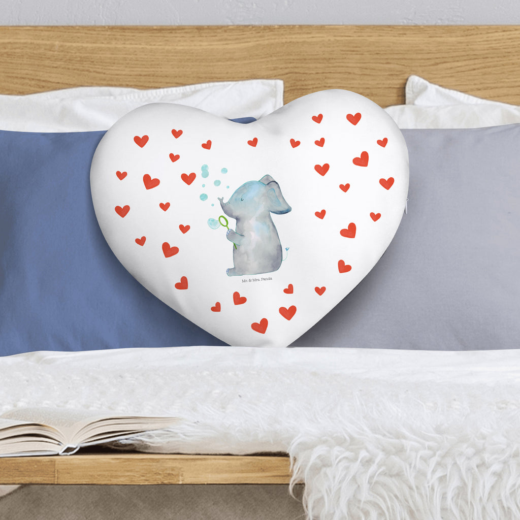 Herzkissen Elefant Seifenblasen Kissen, Herzkissen, Herzform, Herz, Dekokissen, Tiermotive, Gute Laune, lustige Sprüche, Tiere, Elefant, Elefanten, Dickhäter, Rüsseltier, Seifenblasen, Liebe, Heimat, Gefühl. Daheim, Liebesbeweis, Liebesspruch