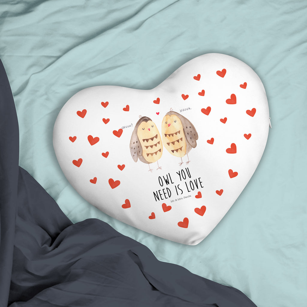 Herzkissen Eule Liebe Eule, Eule Deko, Liebe, Hochzeit Spruch, Owl, All you need is love, Liebe Spruch, Freundin Geschenk, Freund, Wortspiel lustig Kissen, Herzkissen, Herzform, Herz, Dekokissen  Eule