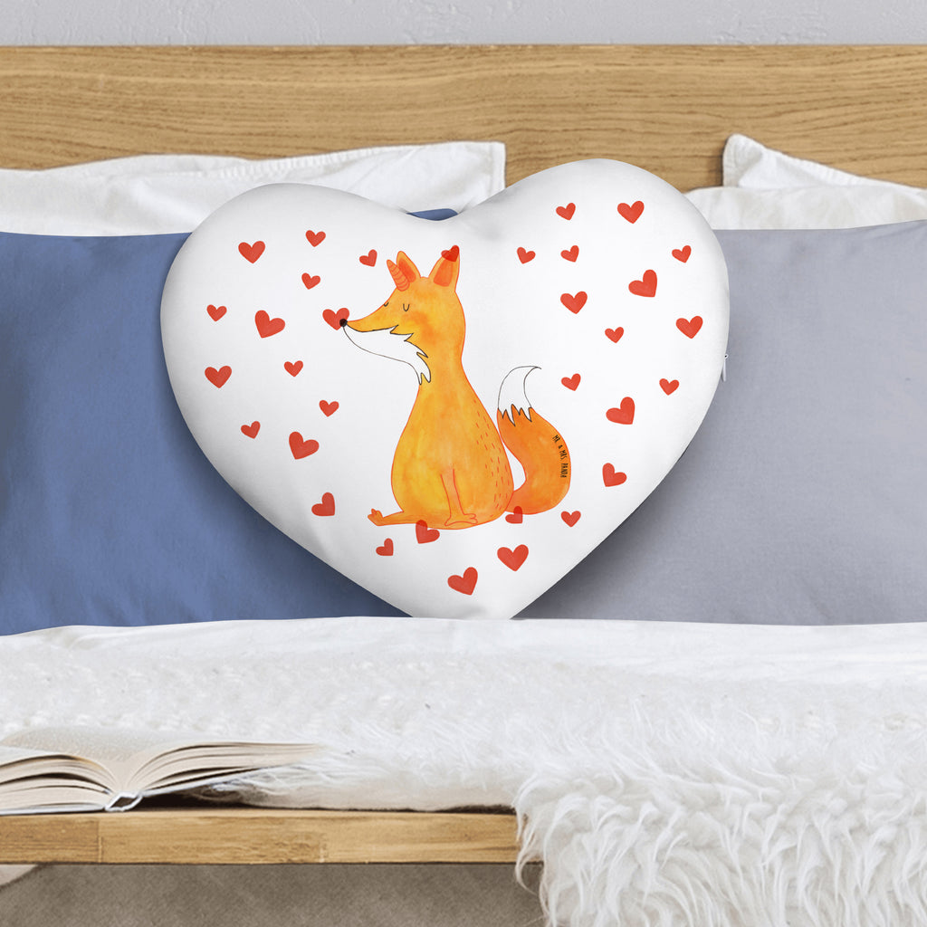 Herzkissen Fuchshörnchen Wunsch Kissen, Herzkissen, Herzform, Herz, Dekokissen, Einhorn, Einhörner, Einhorn Deko, Pegasus, Unicorn, Fuchs, Unicorns, Fuchshörnchen, Fuchshorn, Foxycorn, Füchse