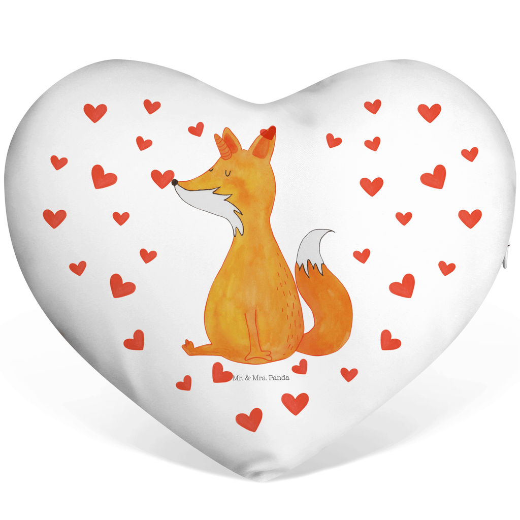 Herzkissen Fuchshörnchen Kissen, Herzkissen, Herzform, Herz, Dekokissen, Einhorn, Einhörner, Einhorn Deko, Pegasus, Unicorn, Fuchs, Unicorns, Fuchshörnchen, Fuchshorn, Foxycorn, Füchse