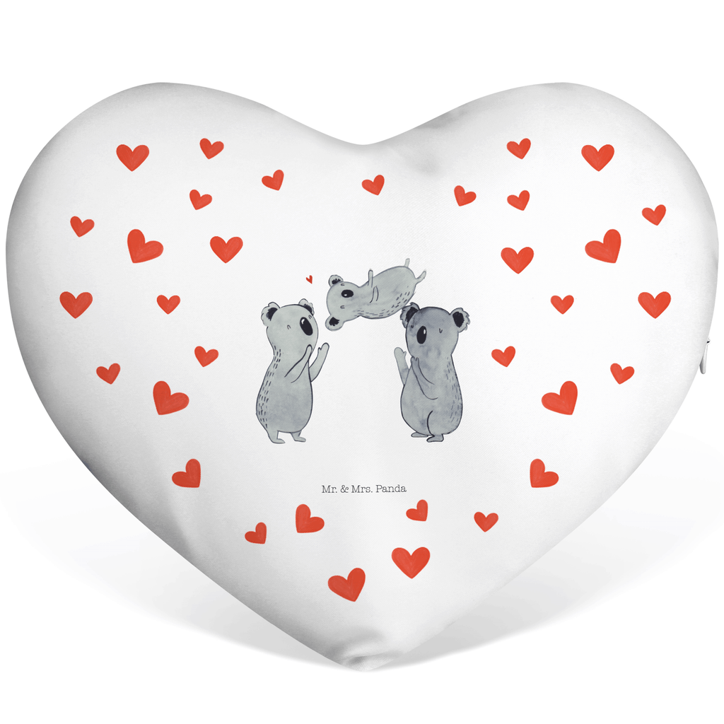 Herzkissen Koala Feiern Sich Kissen, Herzkissen, Herzform, Herz, Dekokissen, Geburtstag, Geburtstagsgeschenk, Geschenk, Koala, Familie, Kind, Eltern, Liebe