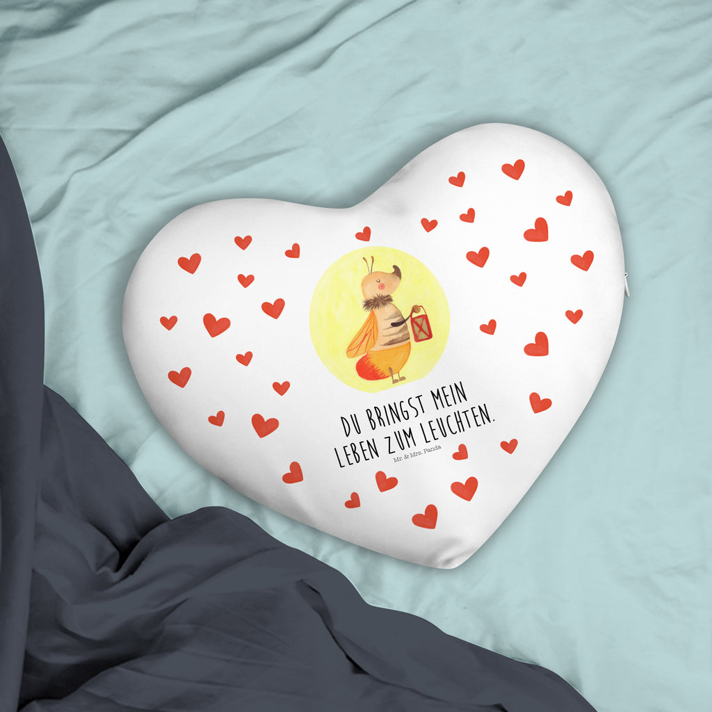 Herzkissen Glühwürmchen Kissen, Herzkissen, Herzform, Herz, Dekokissen, Tiermotive, Gute Laune, lustige Sprüche, Tiere, Glühwürmchen, Glühwurm, Falter, Liebe, Leuchten, magisch, Liebesbeweis, Lieblingsmensch, Verlobung, Heiratsantrag, Jahrestag, Liebesspruch