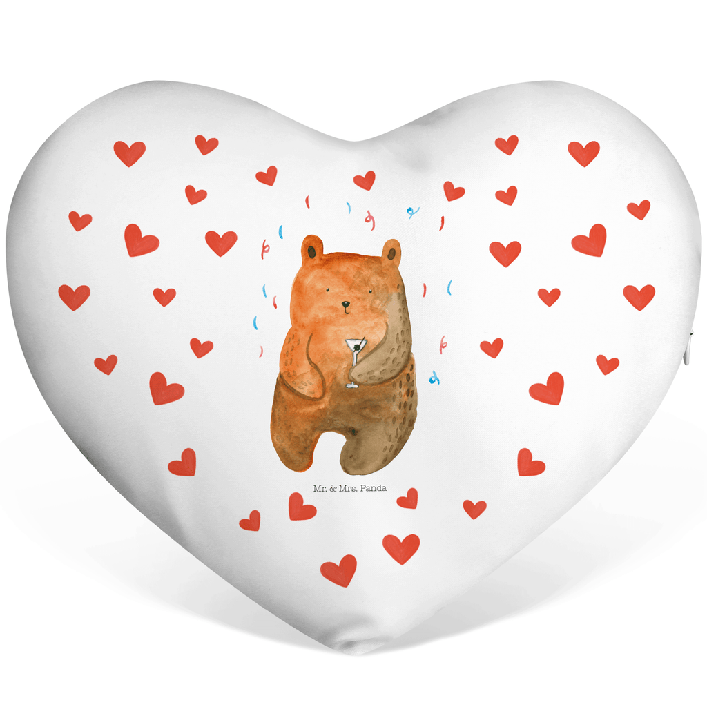Herzkissen Bär Party Kissen, Herzkissen, Herzform, Herz, Dekokissen, Bär, Teddy, Teddybär, Geburtstag, Geburtstagsgeschenk, Geschenk, Party, Feiern, Abfeiern, Mitbringsel, Gute Laune, Lustig