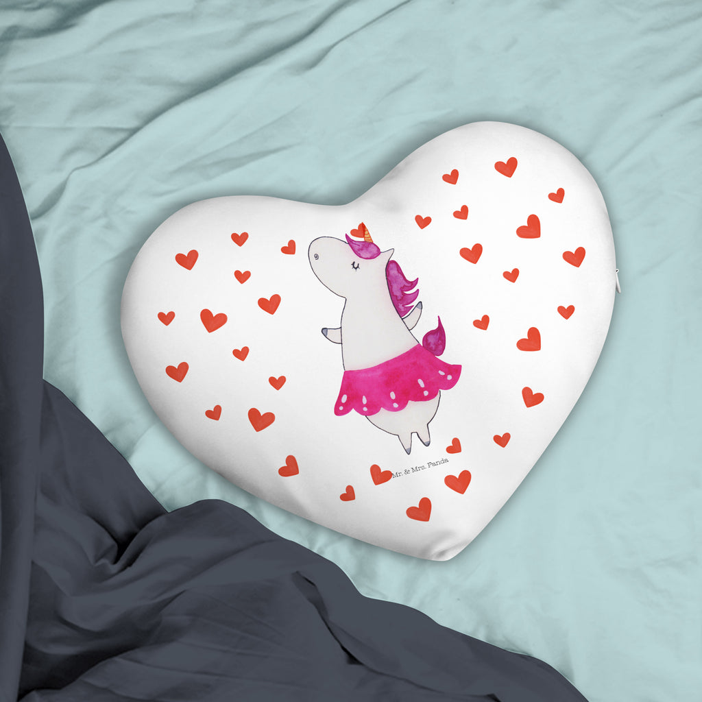 Herzkissen Einhorn Ballerina Kissen, Herzkissen, Herzform, Herz, Dekokissen, Einhorn, Einhörner, Einhorn Deko, Pegasus, Unicorn, Tanzen, Ballerina, Party, Wohnung, Spaß, Feiern, Geburtstag, Tänzerin, Lebenslust, Lebensfreude