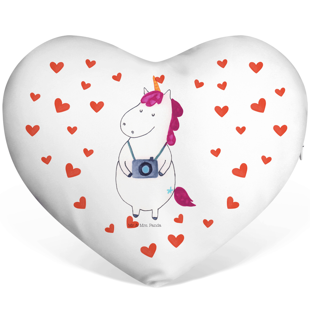 Herzkissen Einhorn Fotograf Kissen, Herzkissen, Herzform, Herz, Dekokissen, Einhorn, Einhörner, Einhorn Deko, Pegasus, Unicorn, Fotograf, Fotografie, Kamera, Reisen, Weltreise, Weltenbummler, Urlaub, Tourist, Kurztrip, Reise, Städtereise