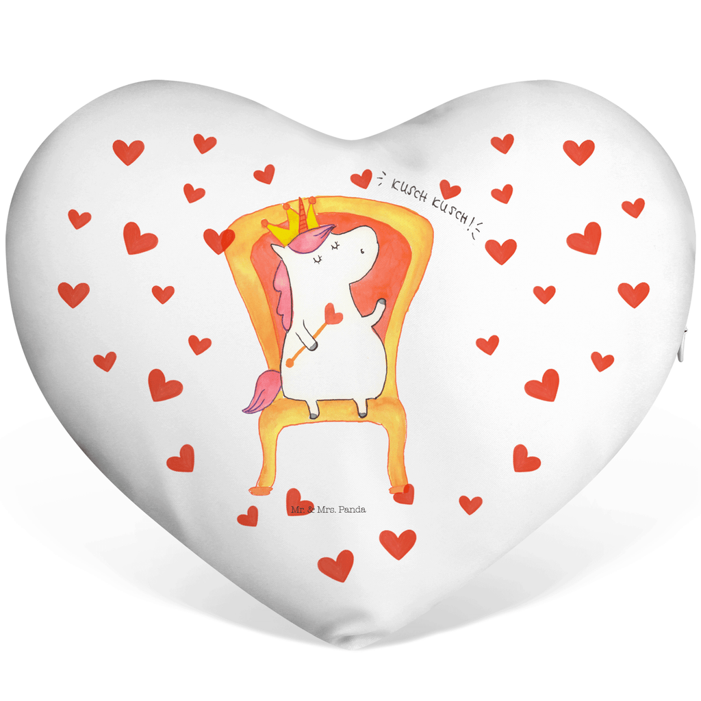 Herzkissen Einhorn König Kissen, Herzkissen, Herzform, Herz, Dekokissen, Einhorn, Einhörner, Einhorn Deko, Pegasus, Unicorn, König, Präsident, Bundeskanzler, Herrscher, Kaiser, Prinzessin, Krone