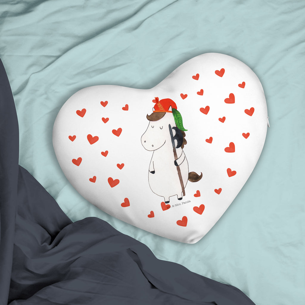 Herzkissen Einhorn Bube Kissen, Herzkissen, Herzform, Herz, Dekokissen, Einhorn, Einhörner, Einhorn Deko, Pegasus, Unicorn, Bube, Mittelalter