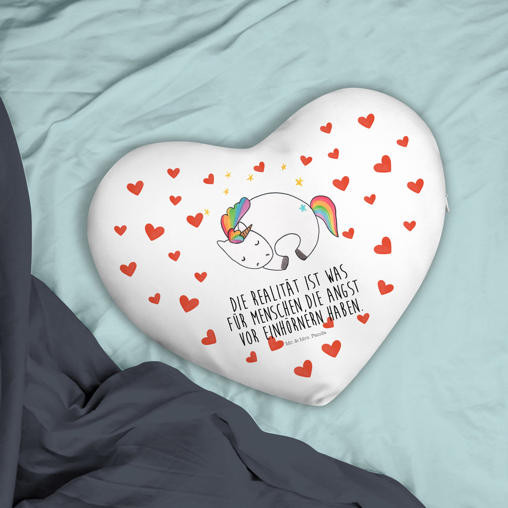 Herzkissen Einhorn Nacht Kissen, Herzkissen, Herzform, Herz, Dekokissen, Einhorn, Einhörner, Einhorn Deko, Pegasus, Unicorn, Träume, Traum, unicorn, Realität, Menschen, Geschenk, Ruhe, Freundin