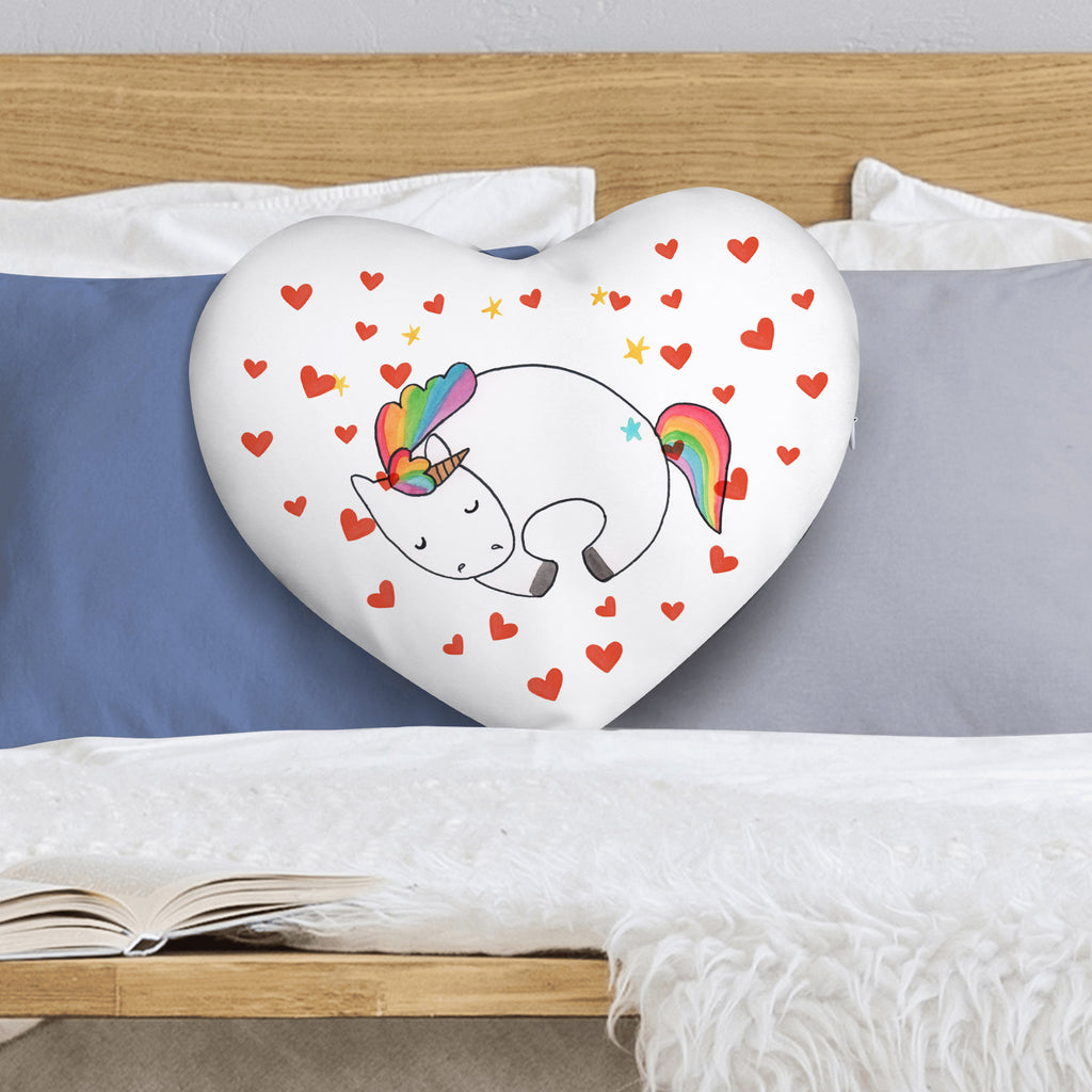 Herzkissen Einhorn Nacht Kissen, Herzkissen, Herzform, Herz, Dekokissen, Einhorn, Einhörner, Einhorn Deko, Pegasus, Unicorn, Träume, Traum, unicorn, Realität, Menschen, Geschenk, Ruhe, Freundin